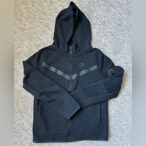 Nike Kids Black Zip-Up Hoodie